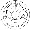 FIGURE 94. <i>The</i> '<i>'Guiding Spheres</i>'' <i>of Nasir-Eddin Attûsi</i><br> (13th century A.D.)<br> (From <i>The History of the Planetary Systems from Thales to Kepler</i>; J. L. E. Dreyer, 1906, pp. 269-270.)