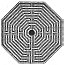 FIG. 49.—Labyrinth in Parish Church, St. Quentin. (Gailhabaud).