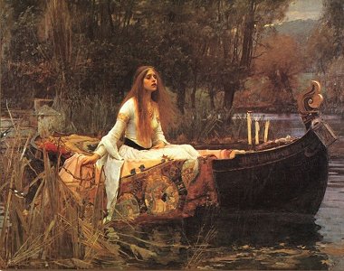 The Lady of Shalott, John William Waterhouse [1888] (public domain image)