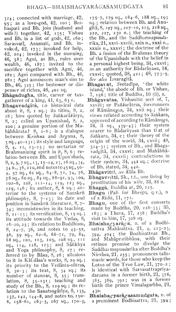 Page 91. Bhaga—Bhaishagyarâgasamudgata