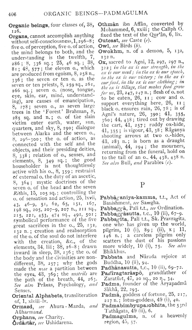 Page 406. Organic Brings—Padmagulma
