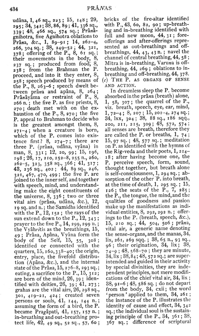 Page 434. Prânas
