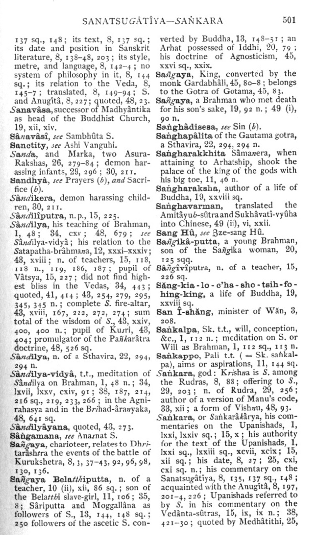 Page 501. Sanatsugâtîya—Saṅkara