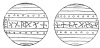 FIG. 34. FUSAÏOLE OR WHORL FROM ILIOS. (Schliemann. Ilios, figs. 245 and 246.)